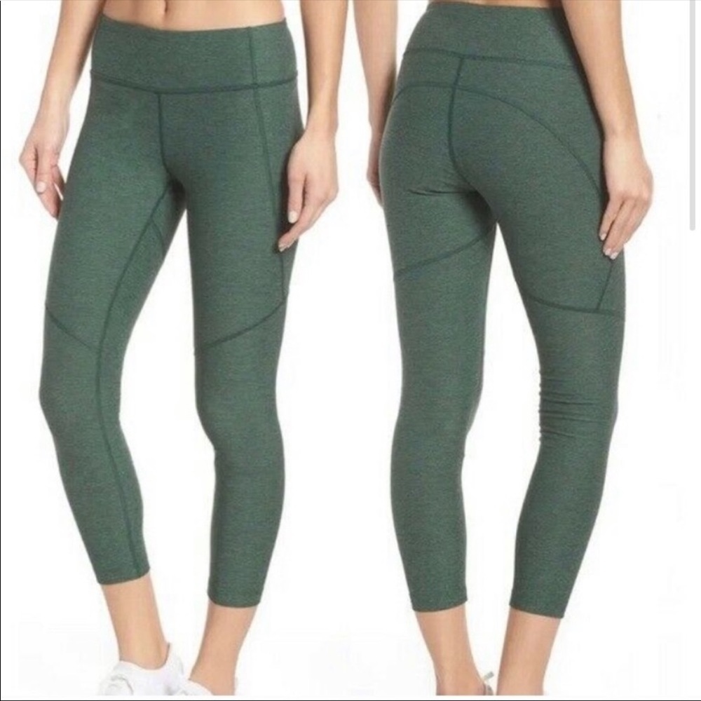 Outdoor Voices Green 3/4 Warmup Leggings